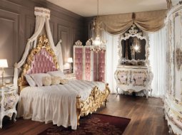 Спальня в стиле барокко — «нарядный» интерьер с дворцовым эффектом