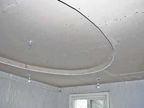 Как обшить потолок гипсокартоном