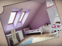 Готовые варианты дизайна детской на мансарде: зонирование, мебель, освещение