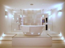 Светильники для ванной: виды и расположение светильников, освещение зеркала в ванной